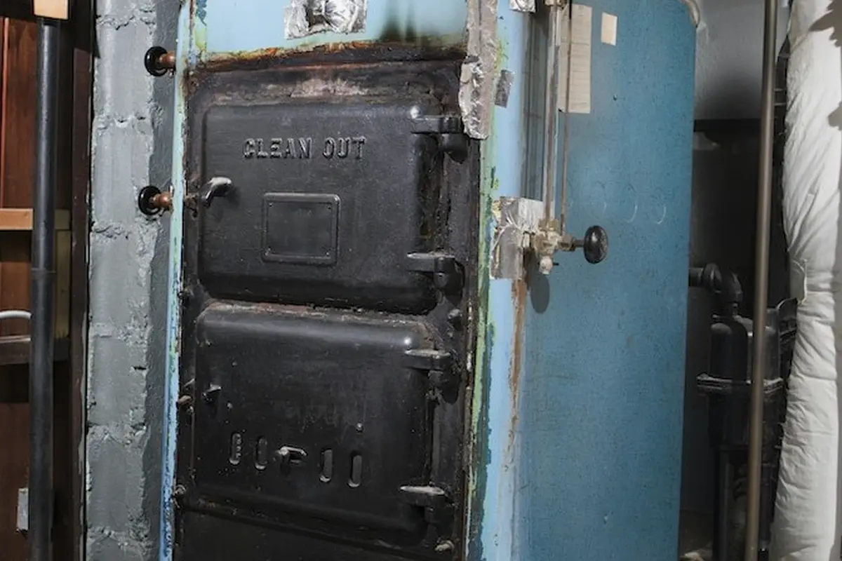 Carbon Monoxide Safety Gas Furnace Monterey Park CA — older furnace in a Monterey Park home