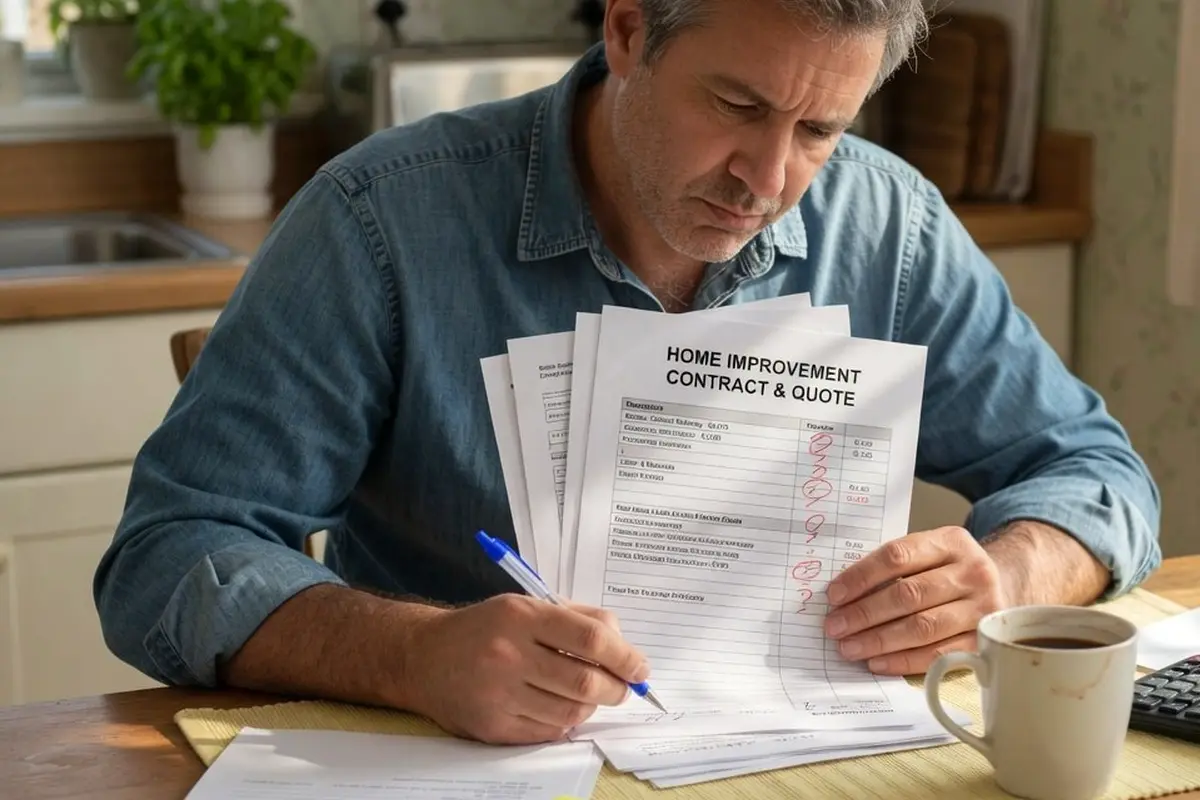 Furnace Maintenance Checklist Monterey Park CA — reviewing furnace repair documents and costs