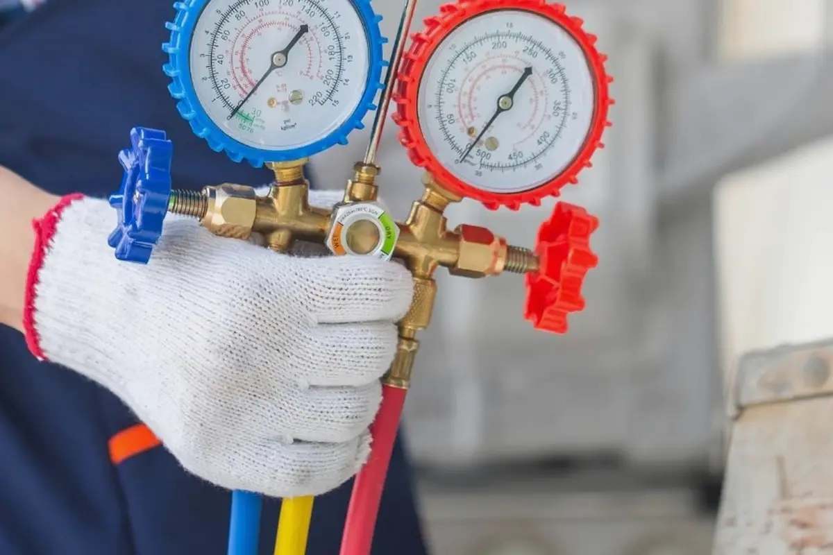 Electric Furnace Repair in Brightwood Monterey Park CA — pressure gauges during furnace service