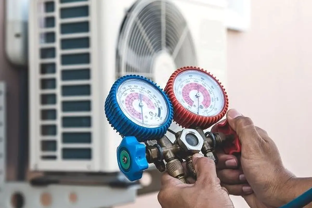 Electric Furnace Repair in Ramona Acres Monterey Park CA — pressure gauges during furnace service