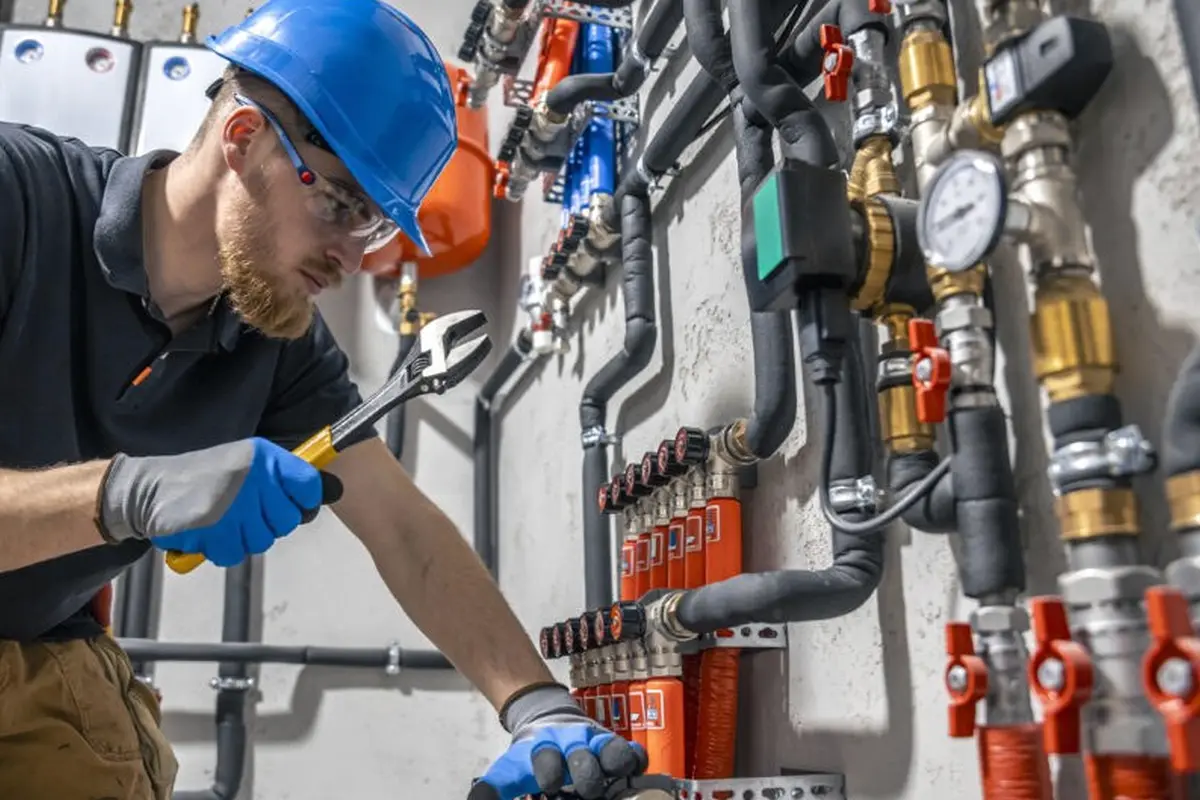 Emergency Furnace Repair in Elder Park Monterey Park CA — technician working on a residential furnace
