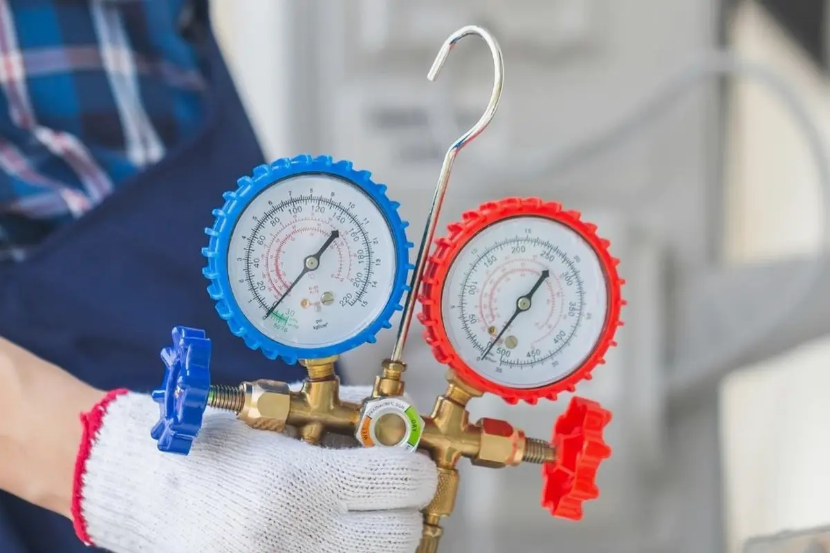 Emergency Furnace Repair in Ramona Acres Monterey Park CA — pressure gauges during furnace service