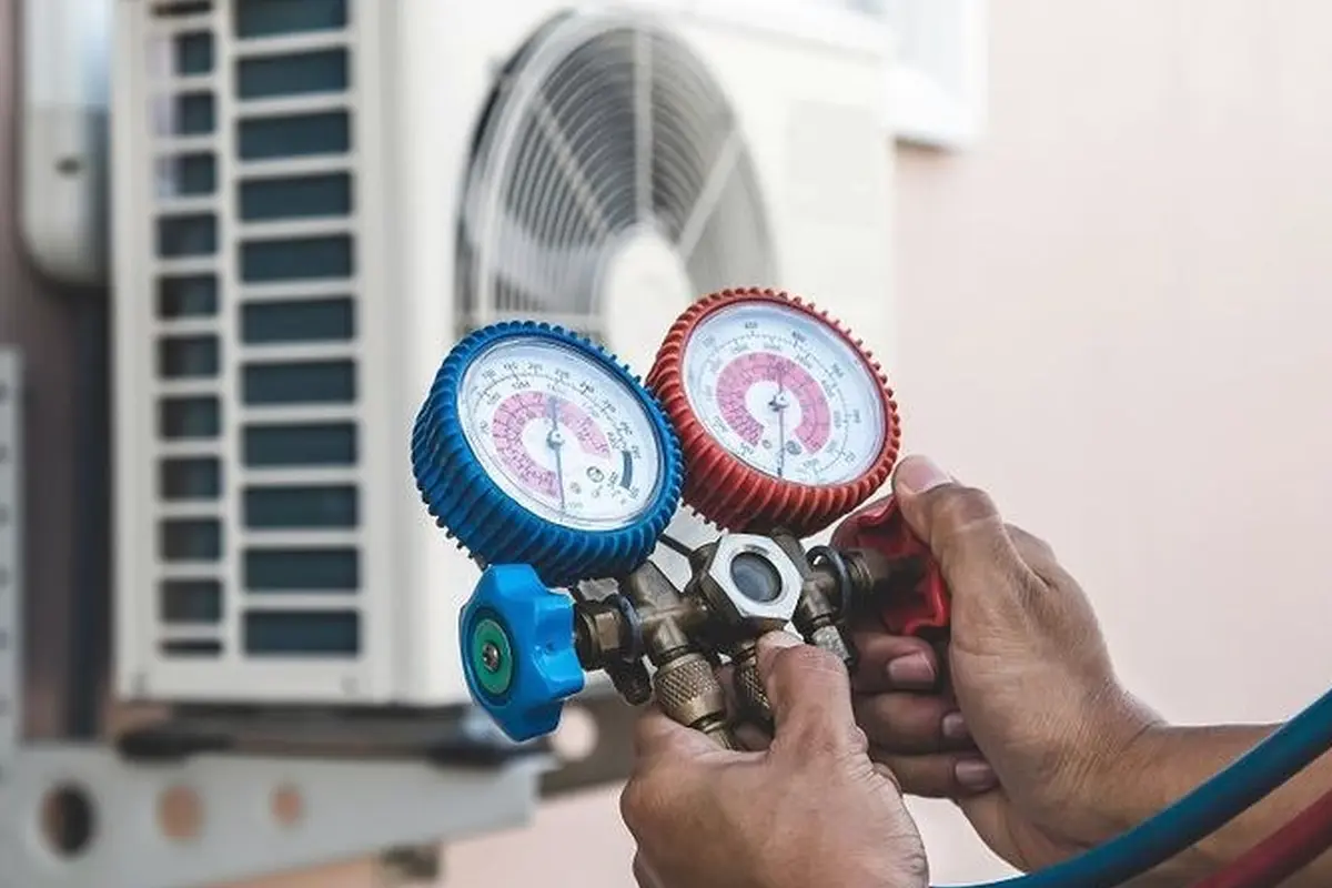 Furnace Blower Motor Repair in Brightwood Monterey Park CA — pressure gauges during furnace service