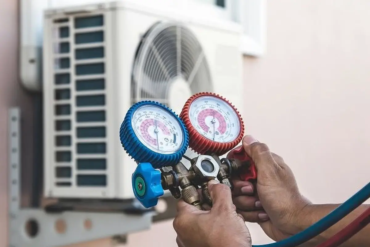 Furnace Blower Motor Repair in Midwick Monterey Park CA — pressure gauges during furnace service
