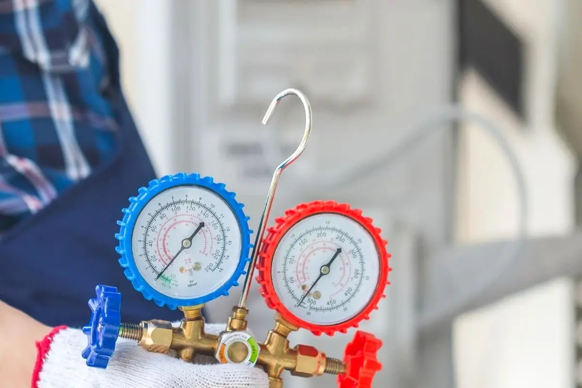 Furnace Igniter Replacement in Downtown Monterey Park Monterey Park CA — pressure gauges during furnace service