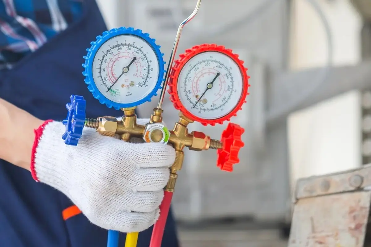 Furnace Igniter Replacement in Midwick Monterey Park CA — pressure gauges during furnace service