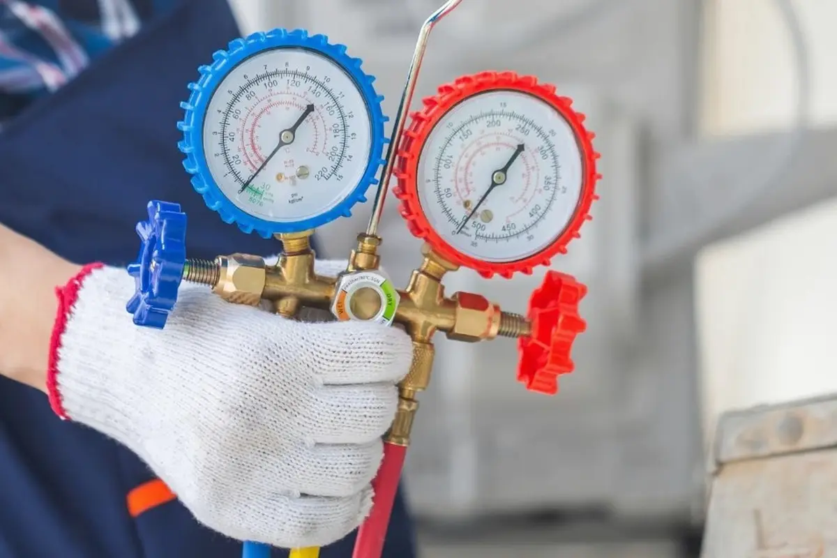 Furnace Installation & Replacement in Ramona Acres Monterey Park CA — pressure gauges during furnace service