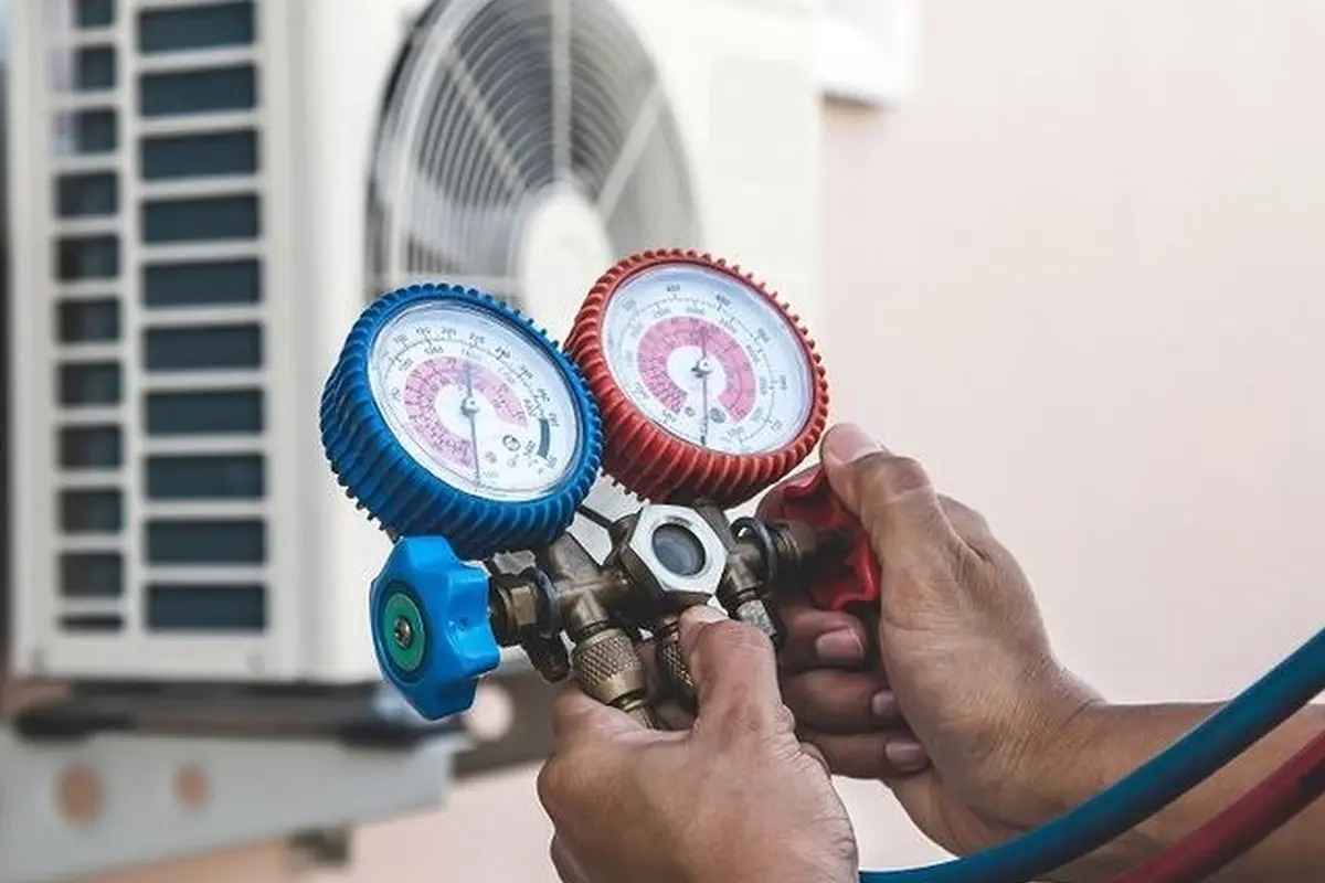 Furnace Installation & Replacement in Sequoia Monterey Park CA — pressure gauges during furnace service