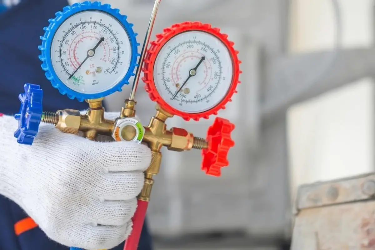 Furnace Maintenance & Tune-Up in Barnes Park Monterey Park CA — pressure gauges during furnace service