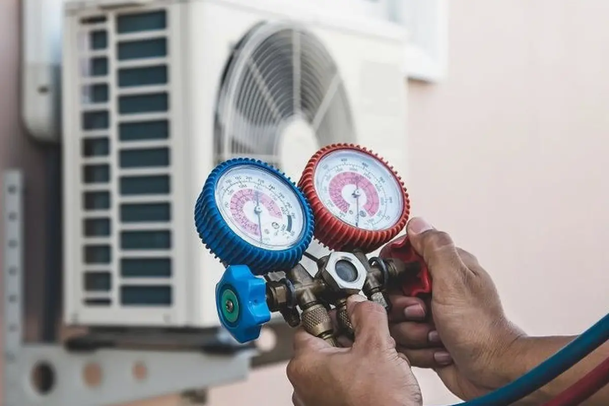 Furnace Maintenance & Tune-Up in Downtown Monterey Park Monterey Park CA — pressure gauges during furnace service
