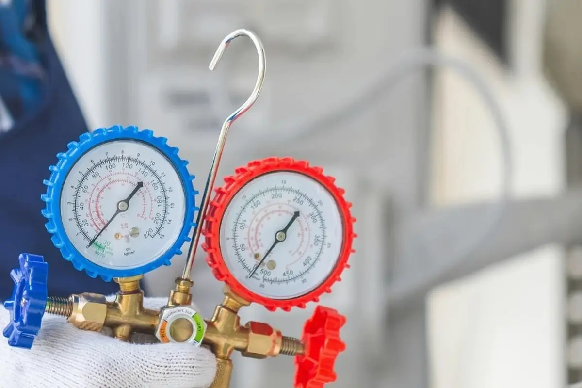 Furnace Maintenance & Tune-Up in Midwick Monterey Park CA — pressure gauges during furnace service