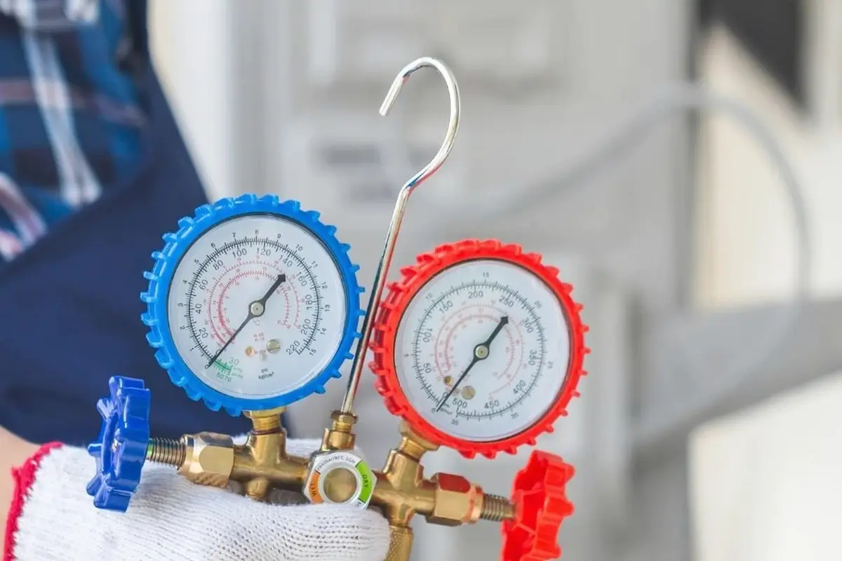 Gas Furnace Repair in North Monterey Park Monterey Park CA — pressure gauges during furnace service