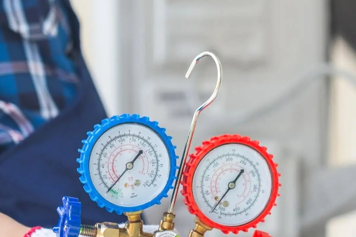 Heat Exchanger Repair in Brightwood Monterey Park CA — pressure gauges during furnace service