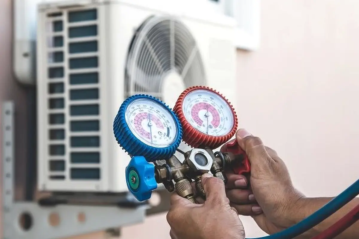 Reparación del Intercambiador de Calor en Garvey Ranch Monterey Park CA — manómetros durante un servicio de calefacción