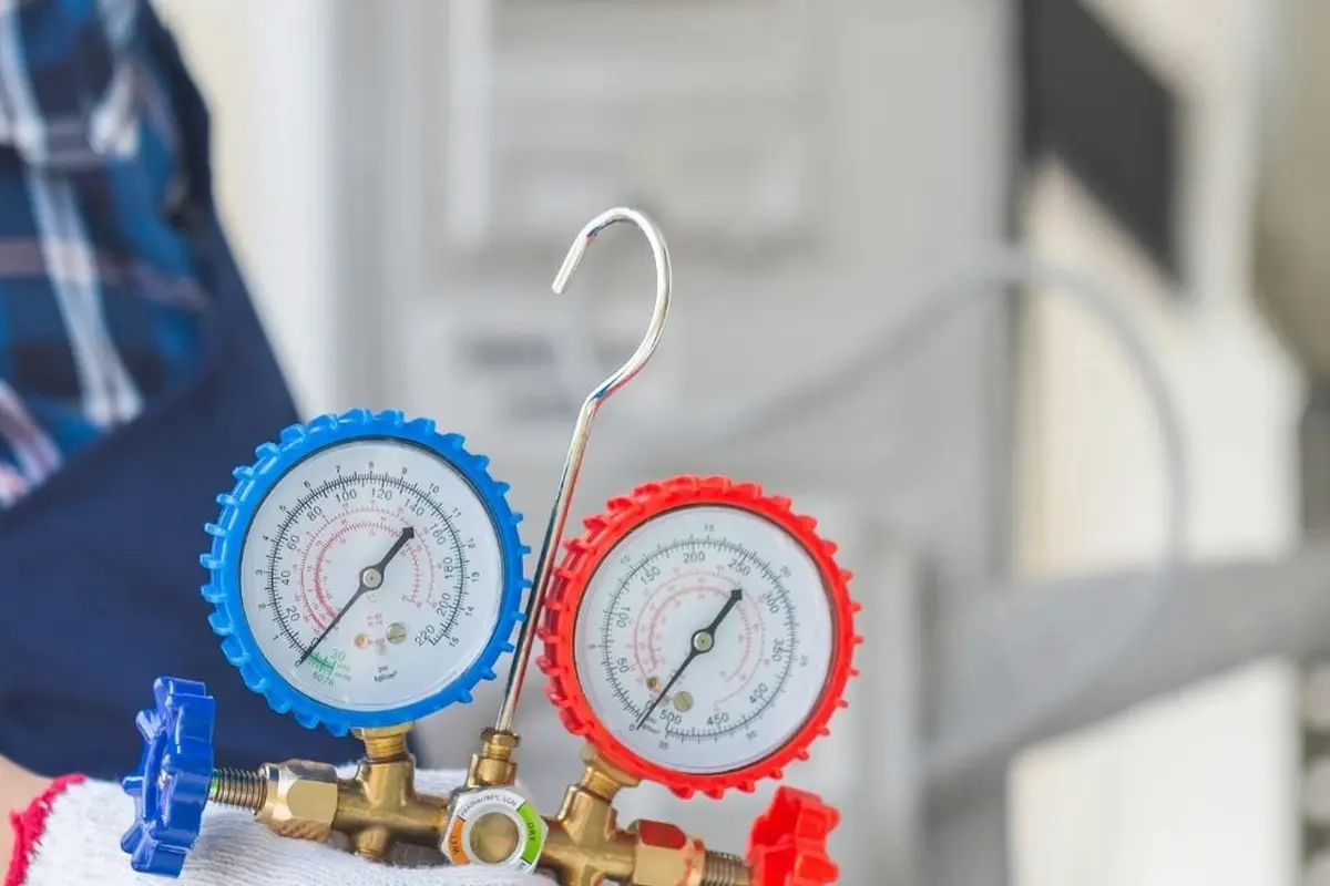 Heat Exchanger Repair in Monterey Highlands Monterey Park CA — pressure gauges during furnace service
