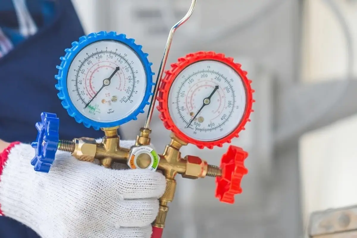 Heat Exchanger Repair in Ramona Acres Monterey Park CA — pressure gauges during furnace service