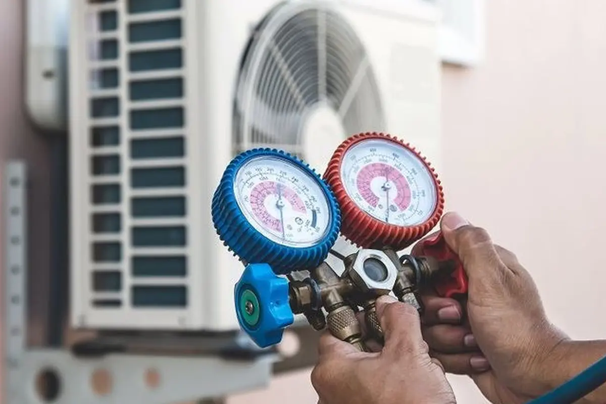 Thermostat Repair & Replacement in North Monterey Park Monterey Park CA — pressure gauges during furnace service