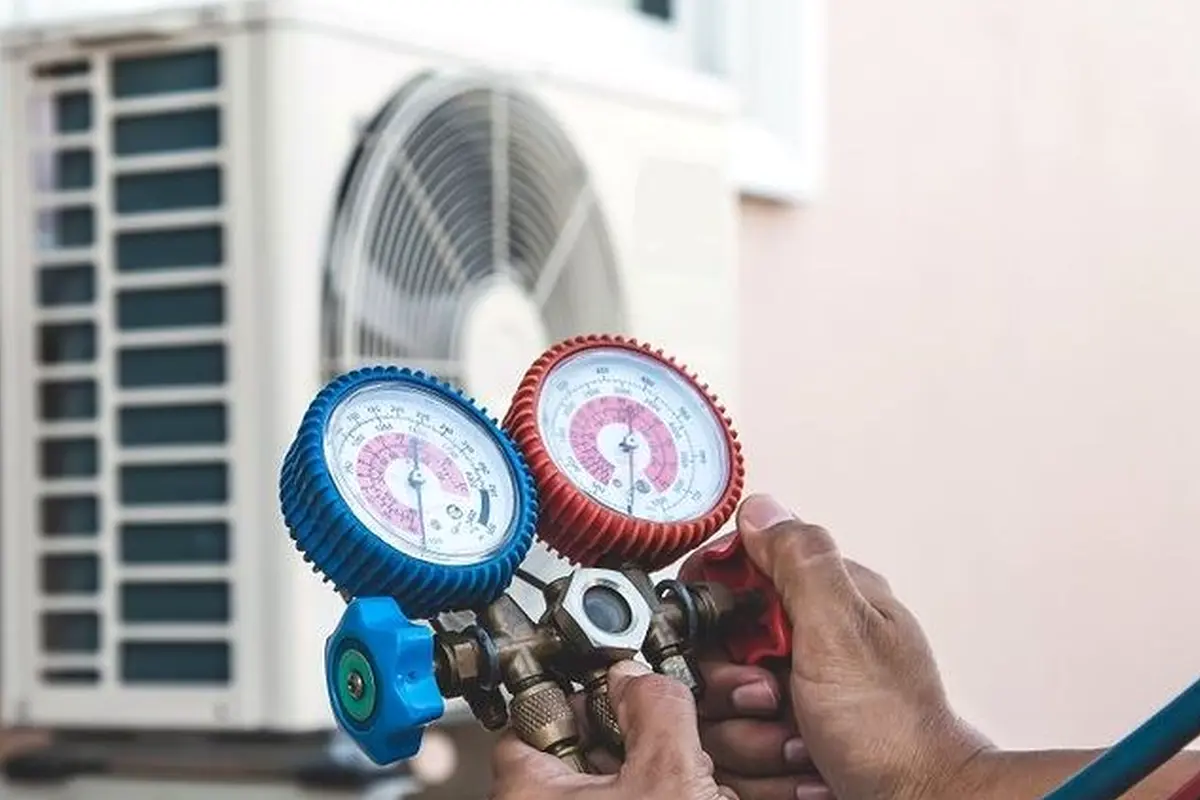 Wall Furnace Repair in Ramona Acres Monterey Park CA — pressure gauges during furnace service