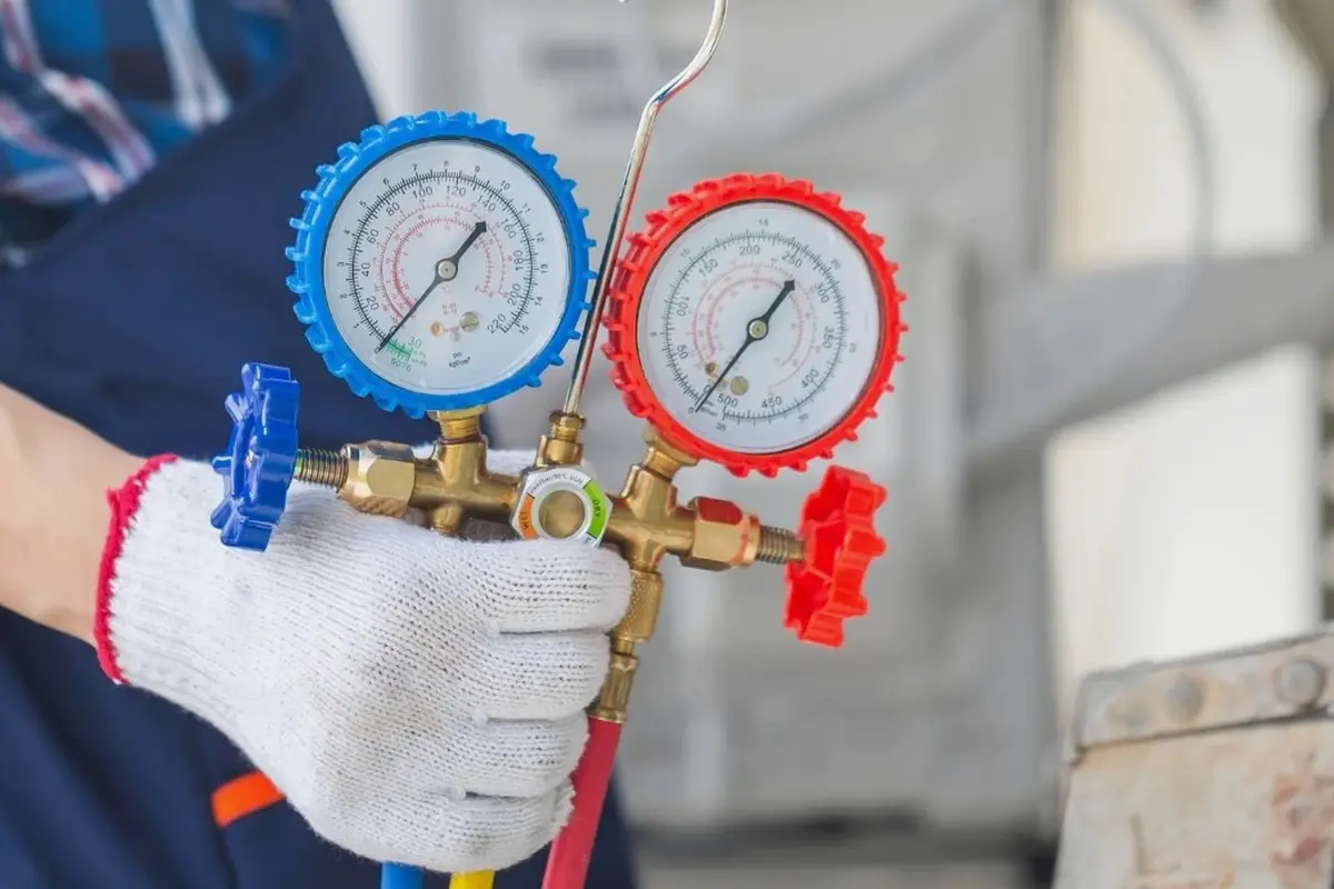 Wall Furnace Repair in Sequoia Monterey Park CA — pressure gauges during furnace service