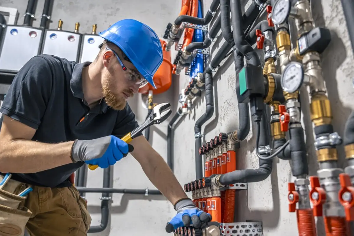 Furnace Igniter Replacement Monterey Park CA — technician working on a residential furnace