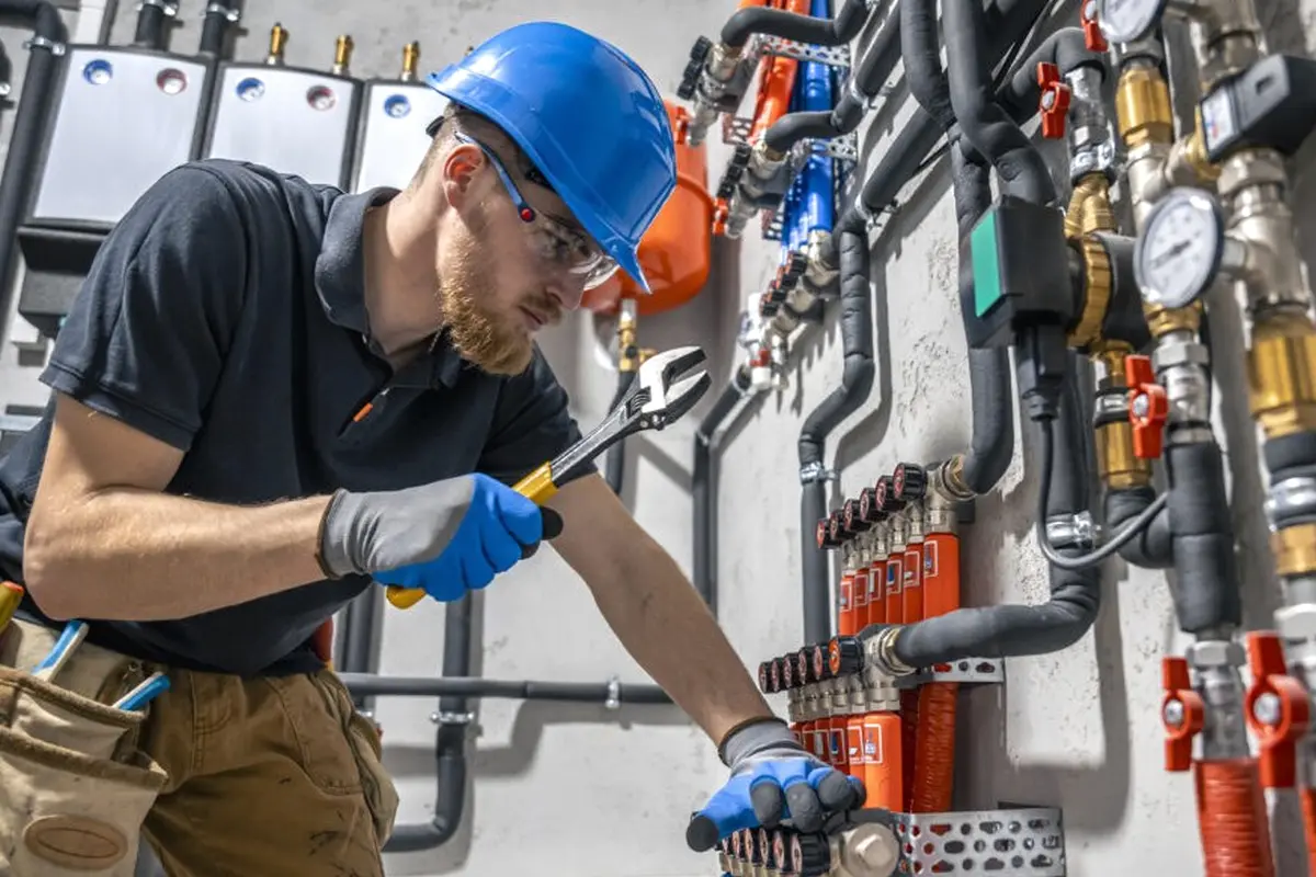Gas Furnace Repair Monterey Park CA — technician working on a residential furnace
